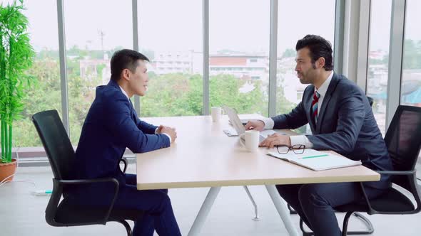 Job Seeker in Job Interview Meeting with Manager