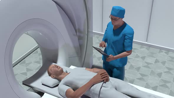 Man In An Mri Machine