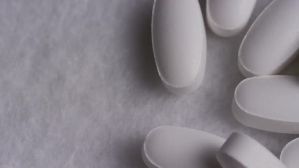 Rotating stock footage shot of vitamins and pills - VITAMINS 0143