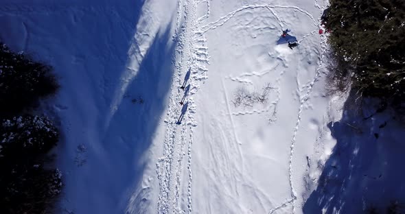 Active Recreation of People in the Mountains