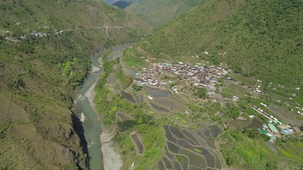 Rice Terraces Mountains