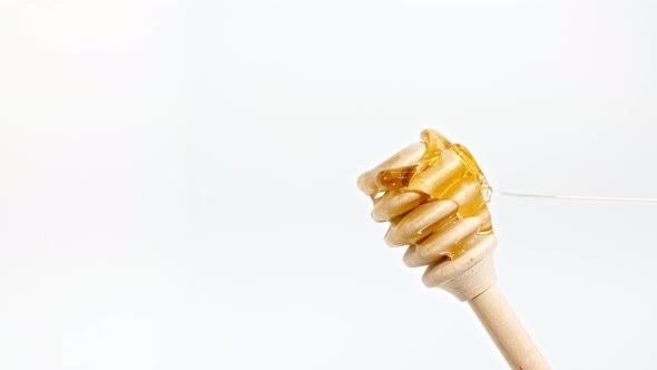 Honey Dripping to a Honey Dipper