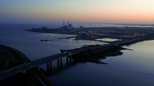 Highway Bridge From Above, Drone Stock Footage By Drone Rune