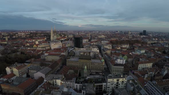 Aerial view of Zagreb