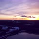 Hovering Over a Large and Big Lake at Sunset - VideoHive Item for Sale