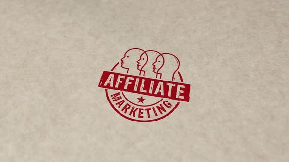 Affiliate marketing and targeted advertisement symbol stamp and stamping