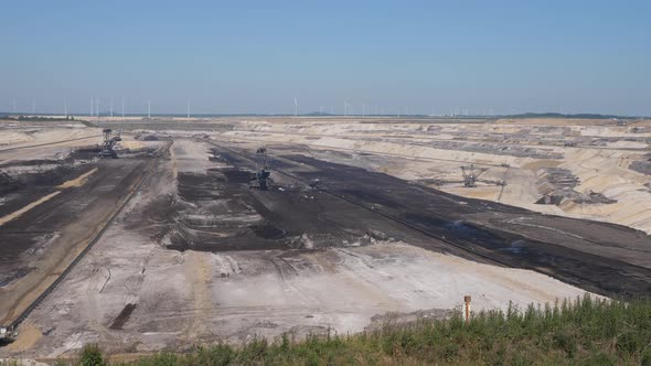 Hambach opencast lignite mine in Germany