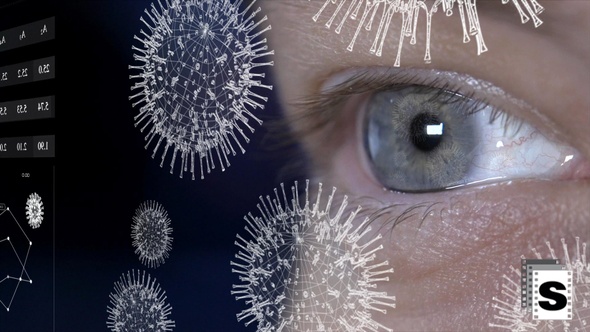 Covid Virus Eye