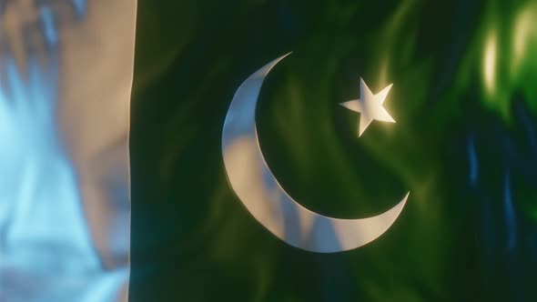Pakistan Flag with Edge Bump