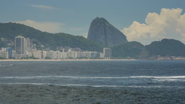 Copacabana Beach and Sugarloaf Mountain, Rio de Janeiro, 2021