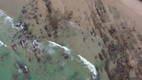 Bird's Eye View of a Rocky Beach on the Australian Great Ocean Road