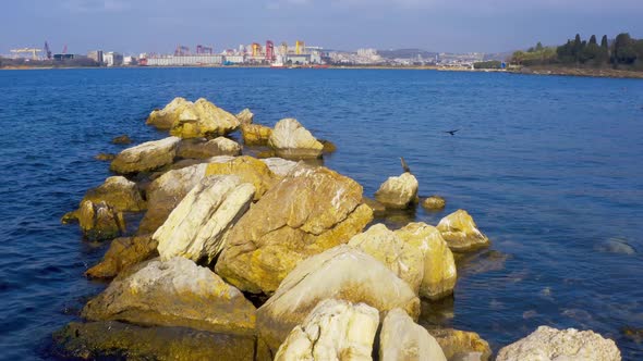 Istanbul Maltepe Bosphorus Aerial View Rocks 2