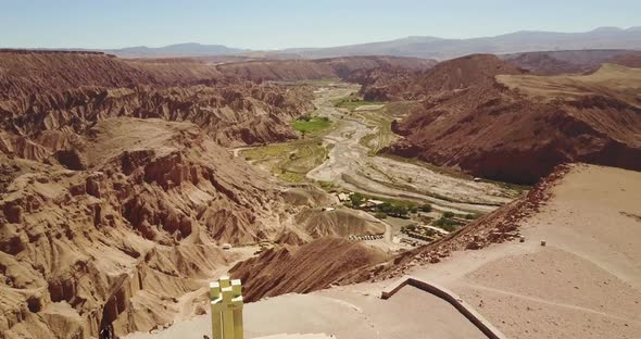 The archaeological site of Pukara de Quitor in Atacama Desert.