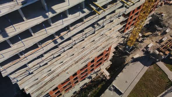 Aerial View of Construction Site