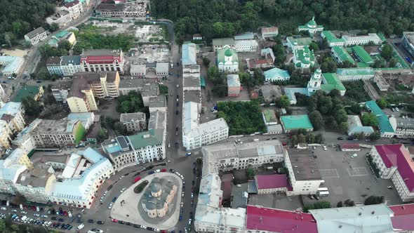 Kyiv, Ukraine. Podil District. Aerial View