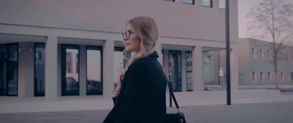 Secretary Woman with Glasses