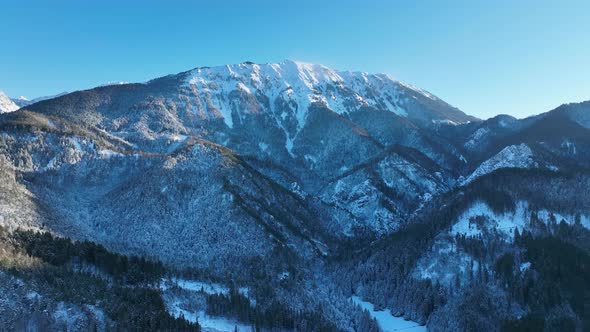 Winter morning in the mountains