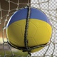 Soccer Ball Scoring Goal Night Frontal - Ukraine - VideoHive Item for Sale