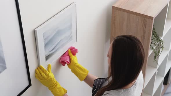 Cleaning Woman Home Hygiene Room Service Work