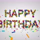 Happy Birthday, Colorful Bouncing Text - VideoHive Item for Sale