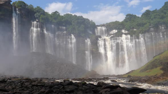 Kalandula Falls river in Angola