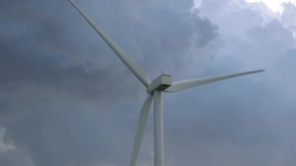 Large Blades of Alternative Electricity Source Windmill