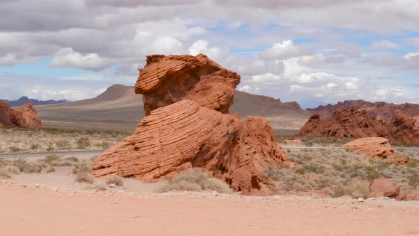 Rock formations at Valley of Fire State Park in Nevada, USA