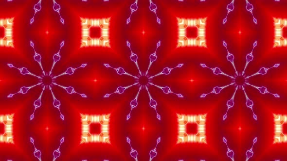 Powerful Blinking Red and Blue Light Kaleidoscope 4K 06