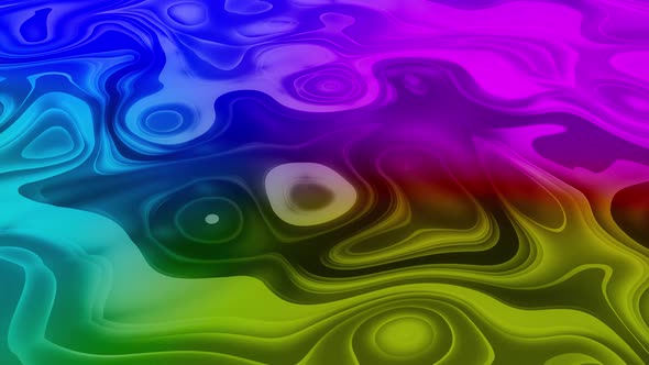 Gradient color  3d liquid animation abstract wave background. 3d wave motion graphics. Vd 797