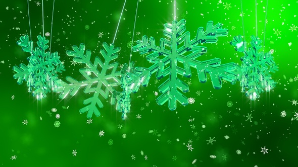 Crystal Snowflake Green
