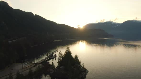 Sea To Sky Hwy in Howe Sound Near Squamish