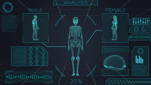 Futuristic Medical Screen Scan