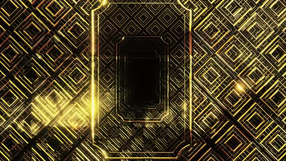 Golden Anniversary Card In Art Deco Style 03 HD alt
