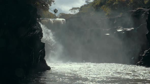 Nature Scene with Waterfall