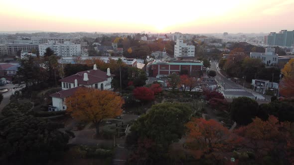 Skyline Aerial view in Motomachi, Yokohama