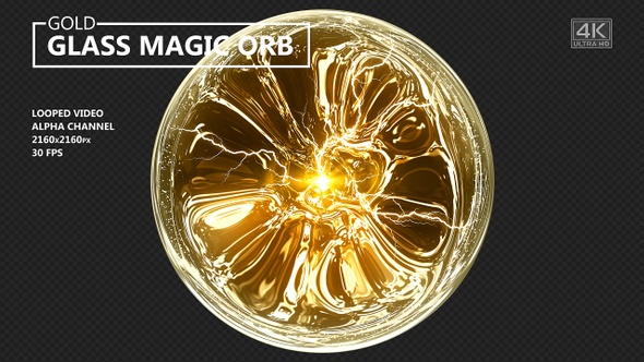 Gold Glass Magic Orb