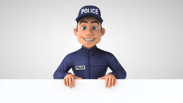 6 cartoon Police officers 