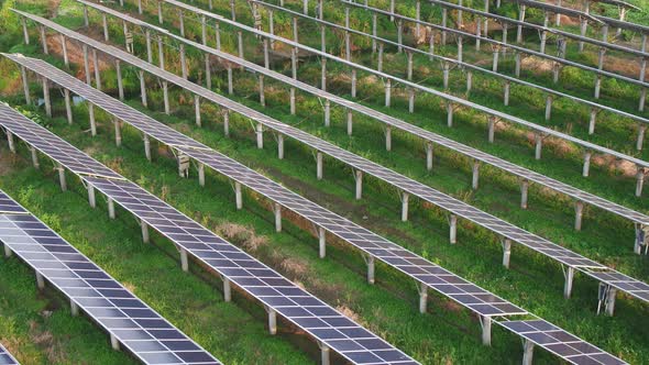 Solar power station in montain