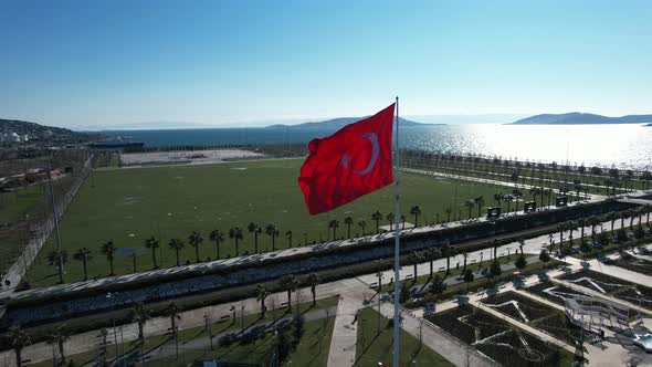 Turkish Flag at Coastside