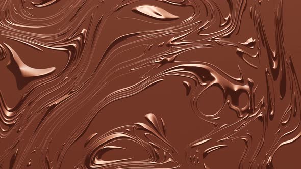 Abstract texture of stirring chocolate.