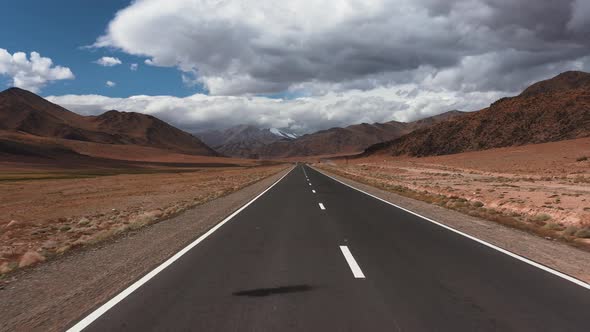 Beautiful Paved Road in the Mountains