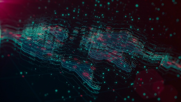 Futuristic Global World Map 4 K alt