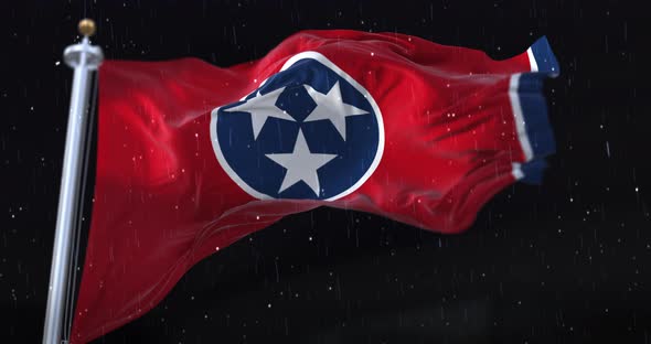 Flag of American State of Tennessee