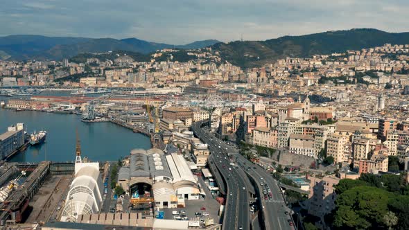 Aerial View of Genoa