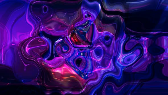 Blue Red Pink Marble Liquid Effect