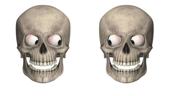 Halloween 3D Skulls Animation