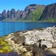Beautiful Norwegian rocky coast and mountain ridge - VideoHive Item for Sale