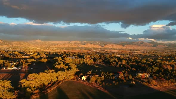 Sunrise over Flatirons