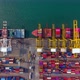 Timelapse Container ship at industrial port  import export commercial trade global business logistic - VideoHive Item for Sale