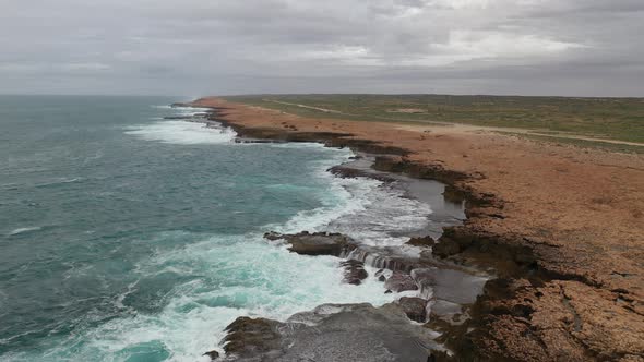 Quobba Blowholes, Carnarvon, Western Australia 4K Aerial Drone